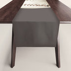 Big Baseball Illustration brown Table Runner Gallery Image 1
