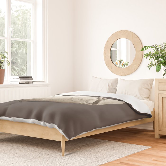 Big Baseball Illustration brown Duvet Cover Gallery Image 2