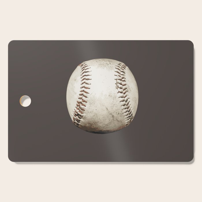Big Baseball Illustration brown Cutting Board Gallery Image 1