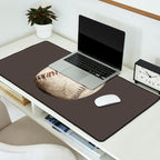 Big Baseball Illustration brown Desk Mat Gallery Image 2