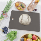 Big Baseball Illustration brown Cutting Board Gallery Image 2