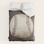 Big Baseball Illustration brown Comforter Gallery Image 6