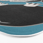 Line Art Pomegranates 4 Bath Mat Gallery Image 3