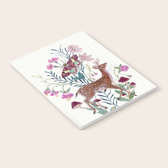 Floral Deer Notebook Gallery Image 2