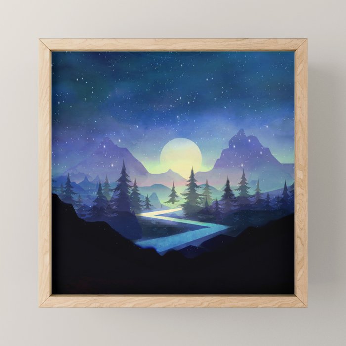 Touching the Stars Mini Art Print Gallery Image 1
