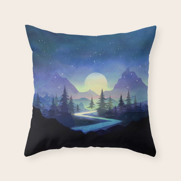 Touching the Stars Throw Pillow Gallery Image 1