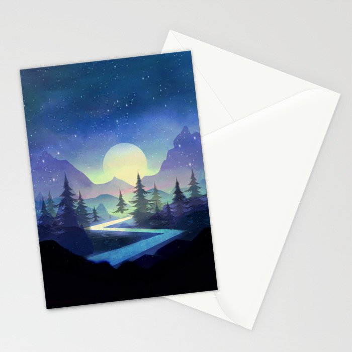 Touching the Stars Stationery Card Gallery Image 2