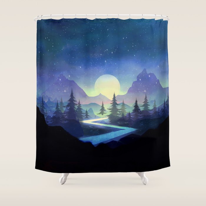 Touching the Stars Shower Curtain Gallery Image 1