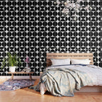 Mid Century Modern Black Square Wallpaper Gallery Image 3