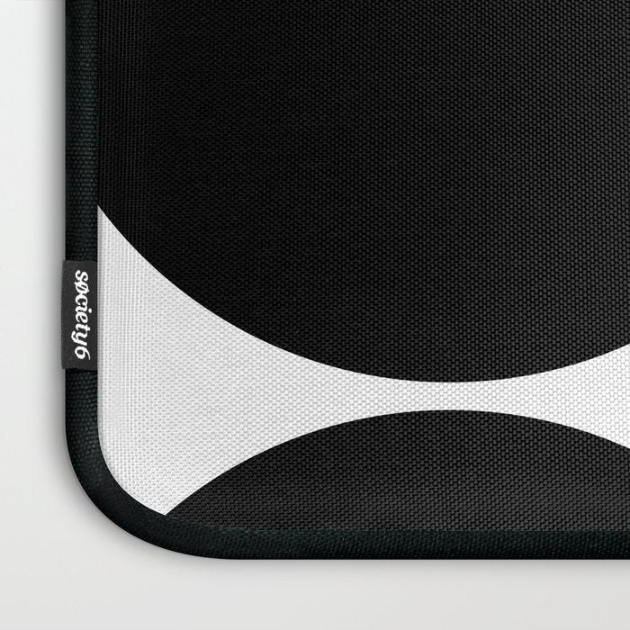 Mid Century Modern Black Square Laptop Sleeve Gallery Image 3