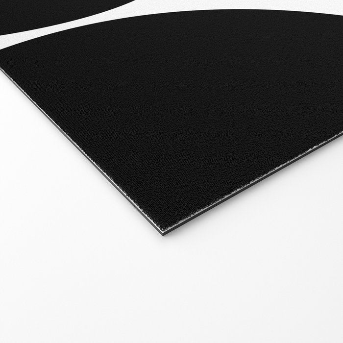 Mid Century Modern Black Square Welcome Mat Gallery Image 2