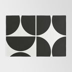Mid Century Modern Black Square Rug Gallery Image 2