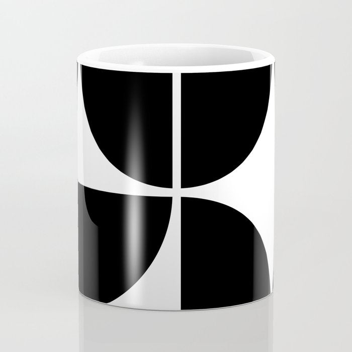 Mid Century Modern Black Square Coffee Mug Gallery Image 4