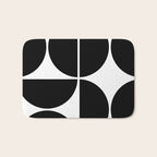 Mid Century Modern Black Square Bath Mat Gallery Image 1