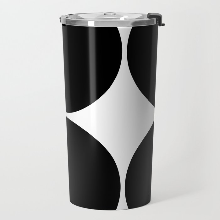 Mid Century Modern Black Square Travel Mug Gallery Image 2