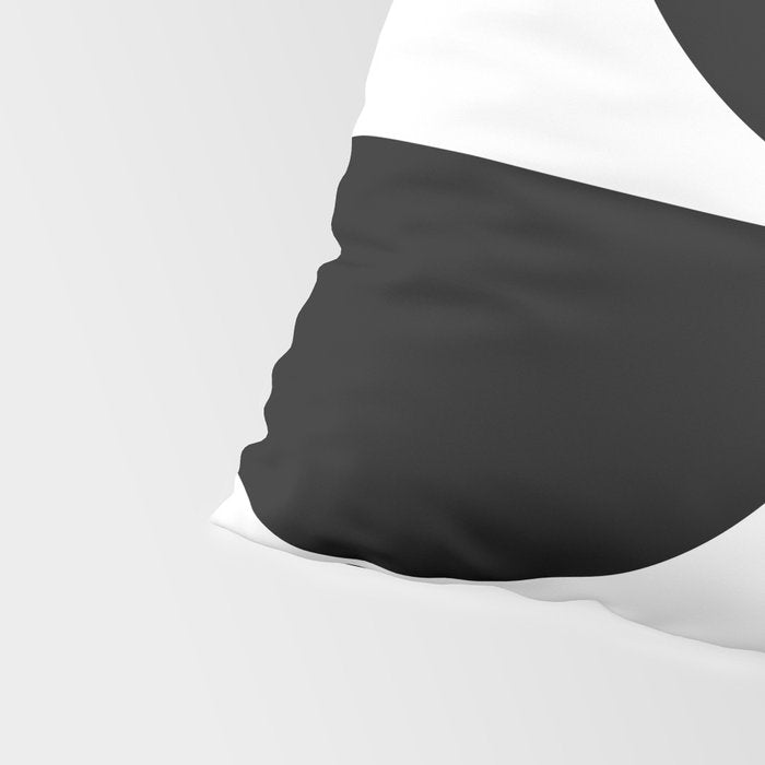 Mid Century Modern Black Square Pillow Sham Gallery Image 4