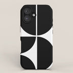 Mid Century Modern Black Square iPhone Case Gallery Image 1