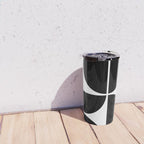Mid Century Modern Black Square Travel Mug Gallery Image 4
