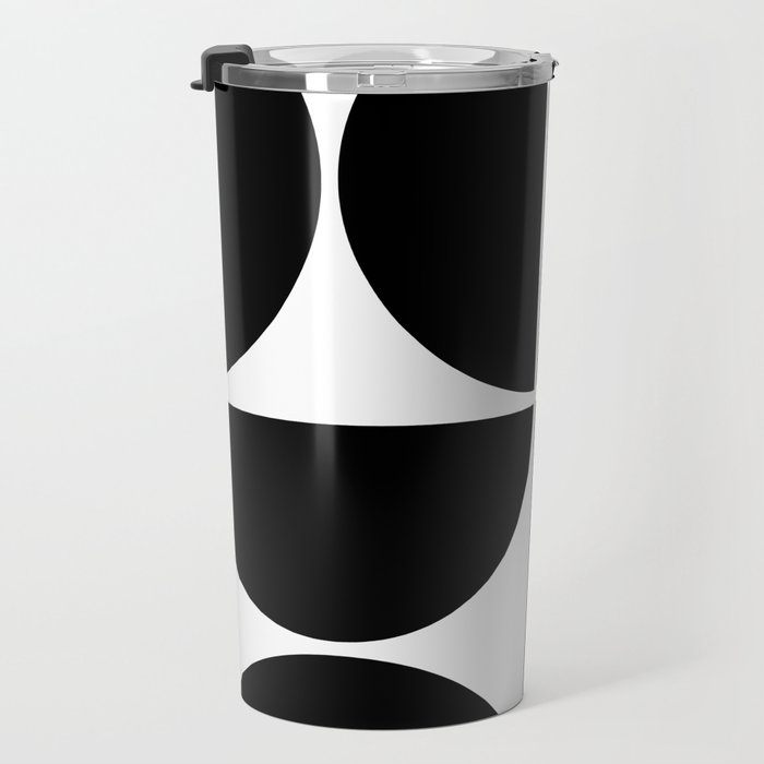 Mid Century Modern Black Square Travel Mug Gallery Image 3