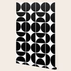 Mid Century Modern Black Square Wallpaper Gallery Image 2