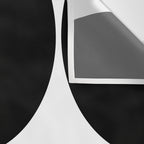 Mid Century Modern Black Square Wall Tapestry Gallery Image 3