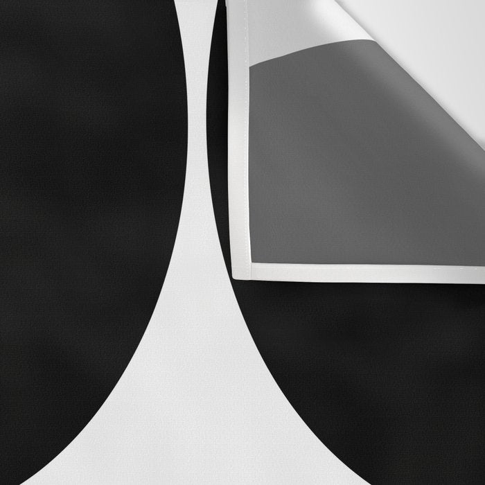 Mid Century Modern Black Square Wall Tapestry Gallery Image 3