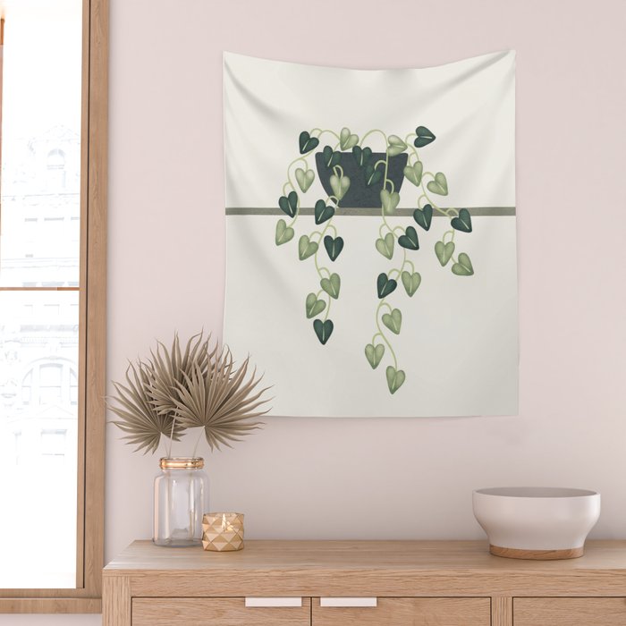 Abstract Vase 6 Wall Tapestry Gallery Image 2