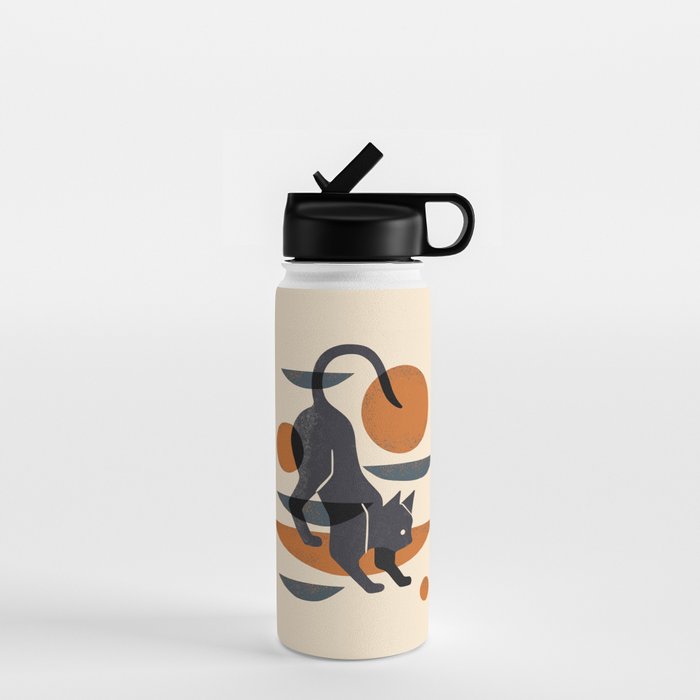 Cat At Play Water Bottle Gallery Image 1