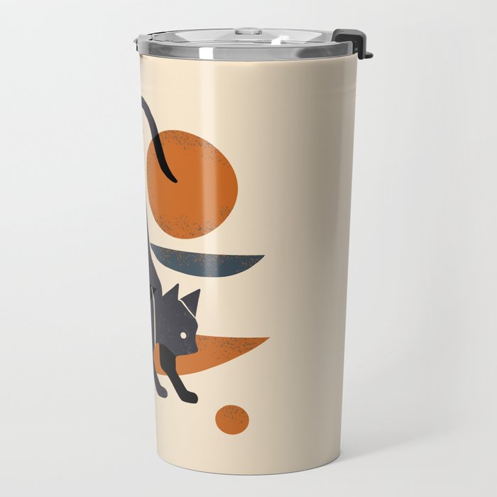 Cat At Play Travel Mug Gallery Image 2