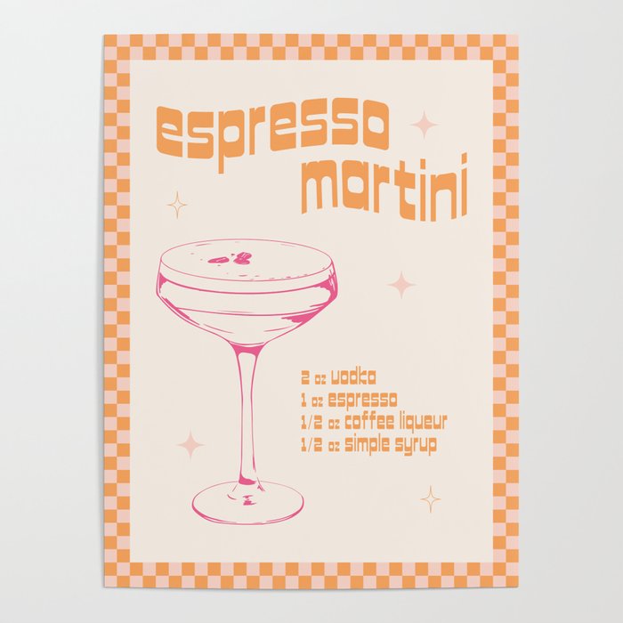 Espresso Martini Cocktail Poster Gallery Image 1