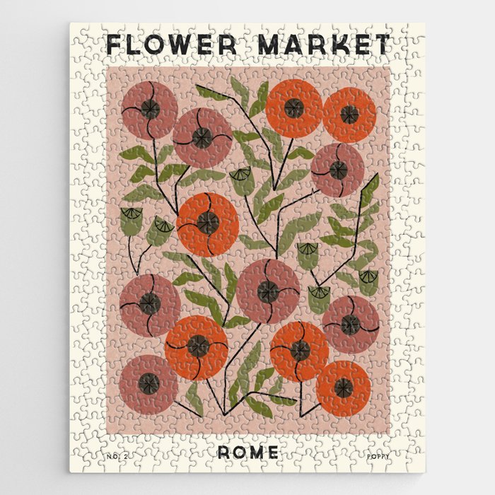 Flower Market No. 2 Jigsaw Puzzle – Society6