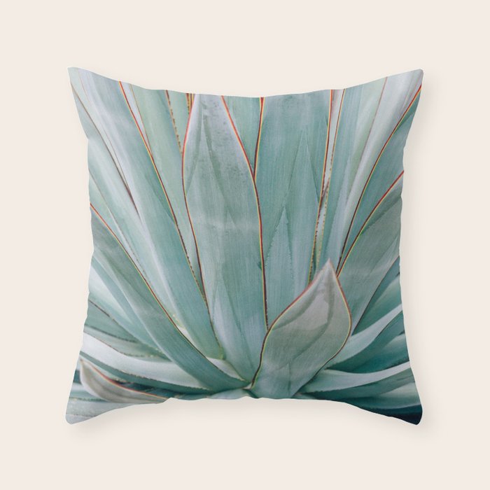 Minimalist Agave Throw Pillow Gallery Image 1