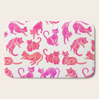 Cat Positions - Pink OmbrÃ© Palette Bath Mat Gallery Image 2