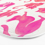 Cat Positions - Pink OmbrÃ© Palette Bath Mat Gallery Image 3