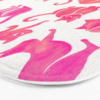 Cat Positions - Pink OmbrÃ© Palette Bath Mat Gallery Image 3