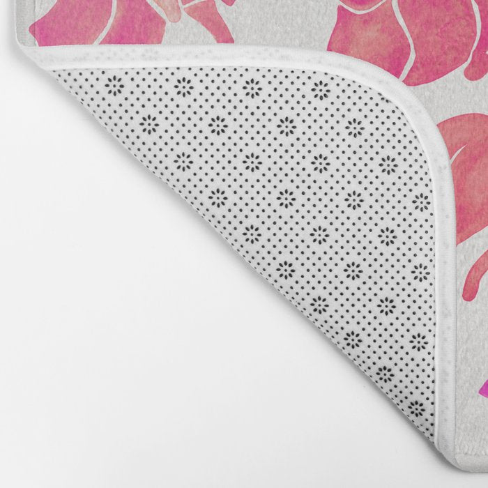 Cat Positions - Pink OmbrÃ© Palette Bath Mat Gallery Image 2