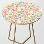 Dinosaurs + Unicorns in Pink + Teal Side Table Gallery Image 2