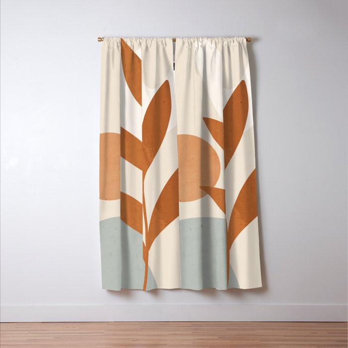 Abstract Minimal -Plant 10 Window Curtain Gallery Image 3