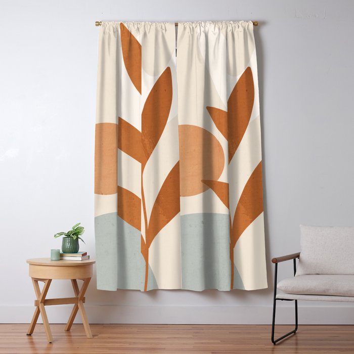 Abstract Minimal -Plant 10 Window Curtain Gallery Image 5