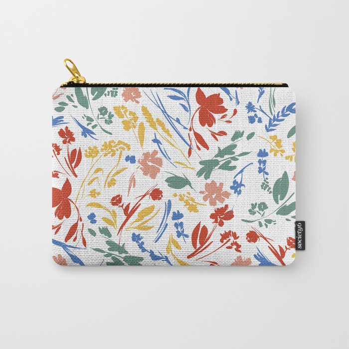 Wild colorful flowery meadow Carry All Pouch Gallery Image 1