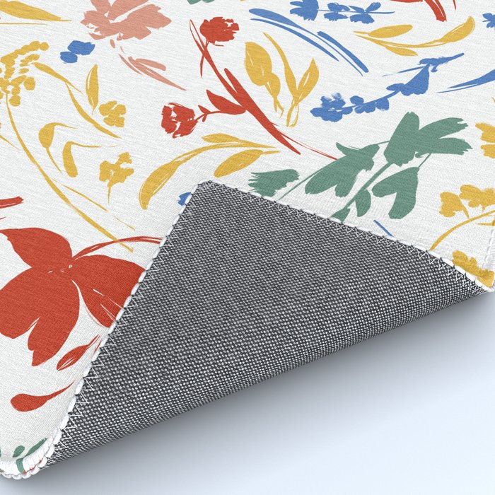 Wild colorful flowery meadow Rug Gallery Image 4