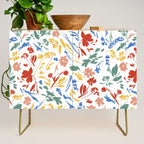 Wild colorful flowery meadow Credenza Gallery Image 1