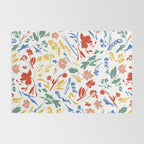 Wild colorful flowery meadow Rug Gallery Image 2