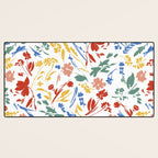 Wild colorful flowery meadow Desk Mat Gallery Image 3