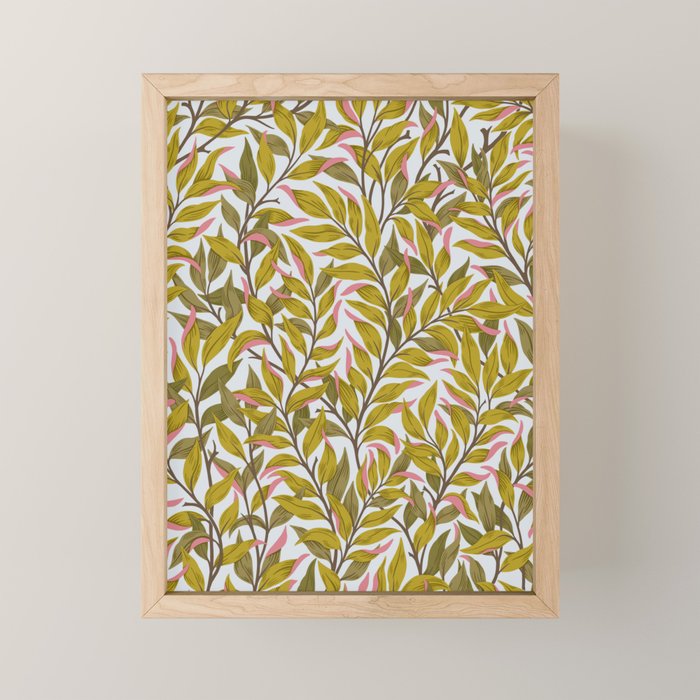 Autumn Botnica Foliage in Green Mini Art Print Gallery Image 1
