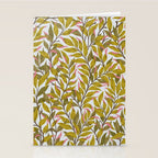 Autumn Botnica Foliage in Green Stationery Card Gallery Image 2