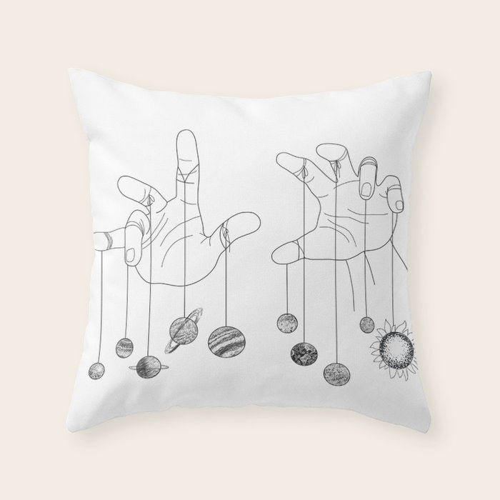 Solar System II Throw Pillow Gallery Image 1