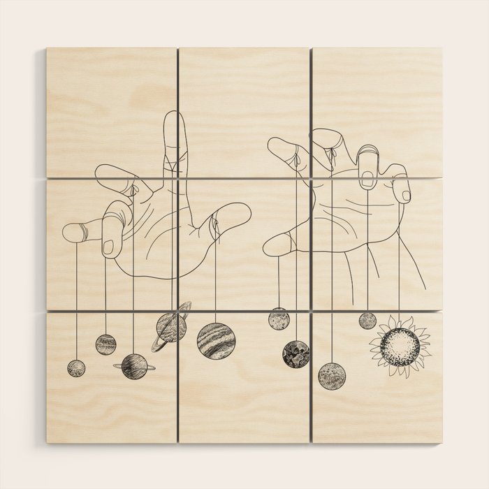 Solar System II Wood Wall Art Gallery Image 1