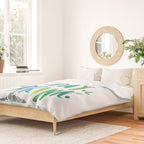 What a Day for a Day Drink - Blue & Green Palette Duvet Cover Gallery Image 2