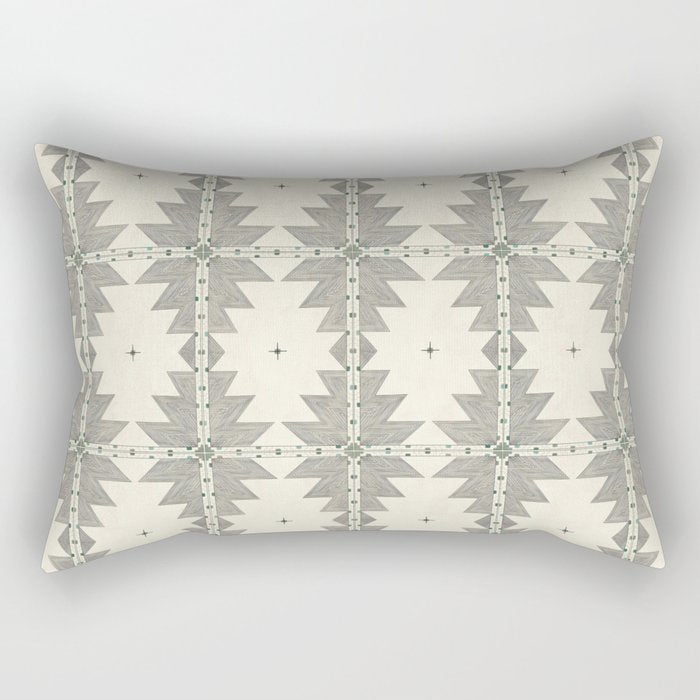 Southwestern Trippy Tile Rectangular Pillow Gallery Image 2